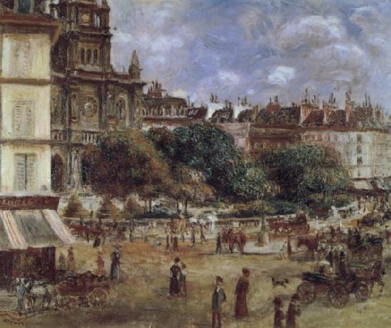 Pierre Renoir Place de la Trinite oil painting picture